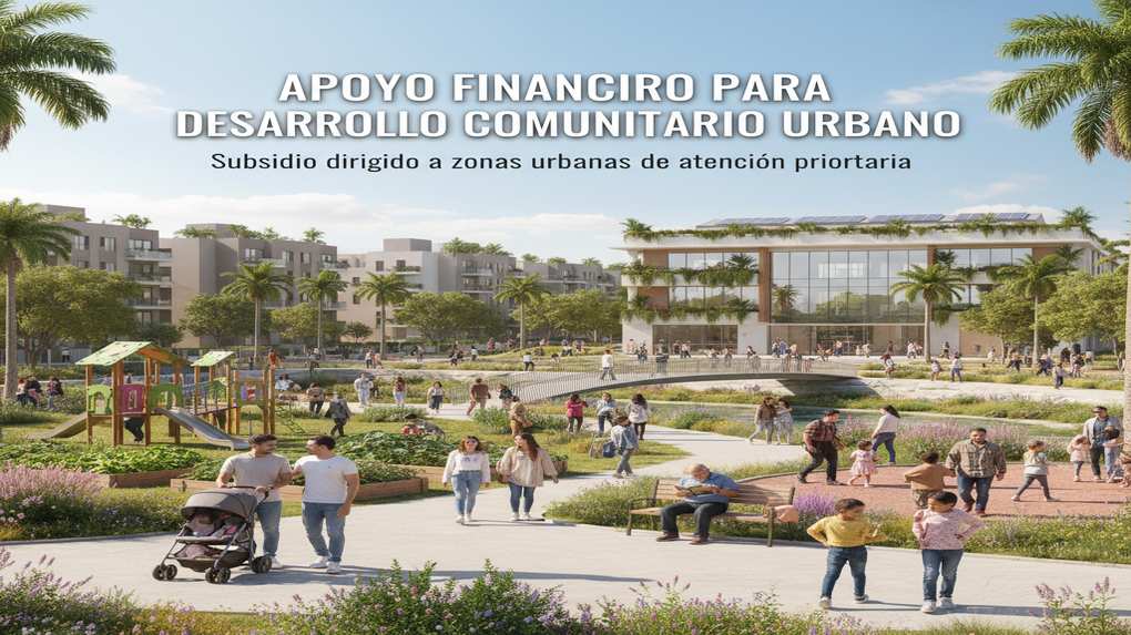 Apoyo Financiero para Desarrollo Comunitario Urbano: subsidio dirigido a zonas urbanas de atención prioritaria