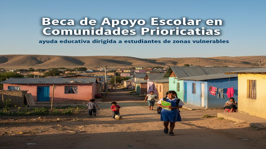Beca de Apoyo Escolar en Comunidades Prioritarias: ayuda educativa dirigida a estudiantes de zonas vulnerables