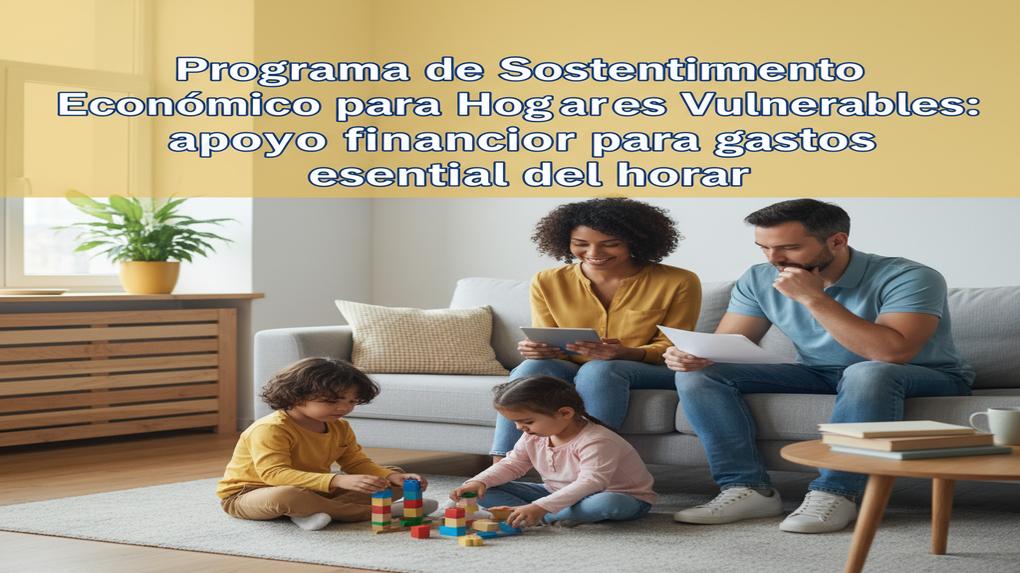 Programa de Sostenimiento Económico para Hogares Vulnerables: apoyo financiero para gastos esenciales del hogar