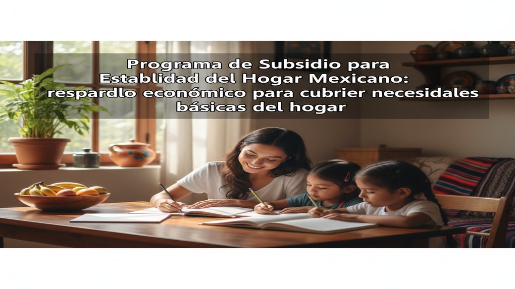 Programa de Subsidio para Estabilidad del Hogar Mexicano: respaldo económico para cubrir necesidades básicas del hogar