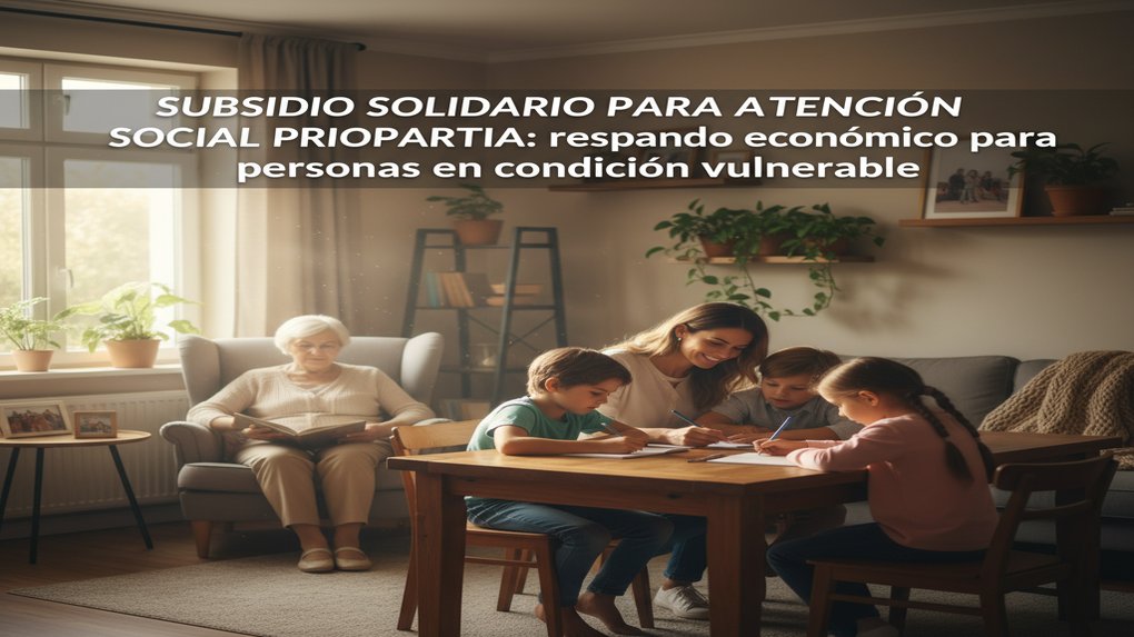 Subsidio Solidario para Atención Social Prioritaria: respaldo económico para personas en condición vulnerable